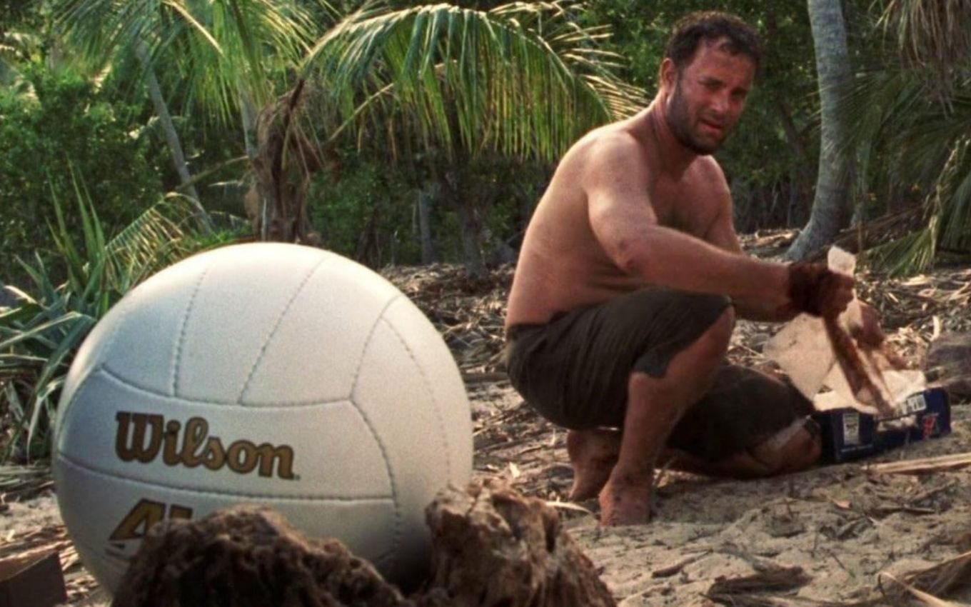 Filme que vai passar na Globo hoje, Náufrago tem Tom Hanks em parceria com a bola Wilson