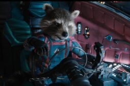Rocket Raccoon em cena do filme Guardiões da Galáxia vol. 3