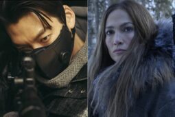 Montagem de fotos com Kim Woo-bin em Black Knight e Jennifer Lopez em A Mãe, na Netflix