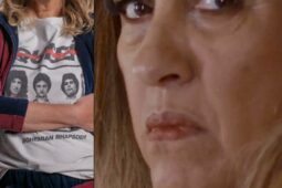 Montagem de fotos com Adriana Esteves na série Os Outros e Regina Casé na novela Todas as Flores, do Globoplay