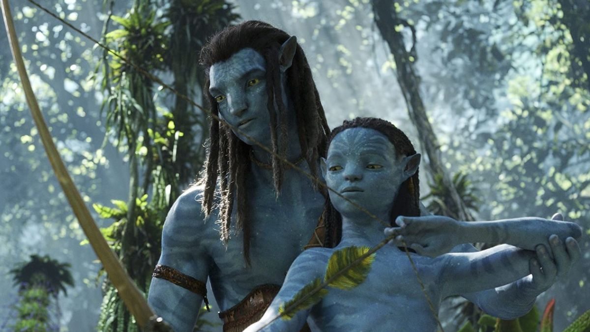 Avatar: O Caminho do Água estreia do Disney+ em junho; cena do filme com Sam Worthington e Jamie Flatter