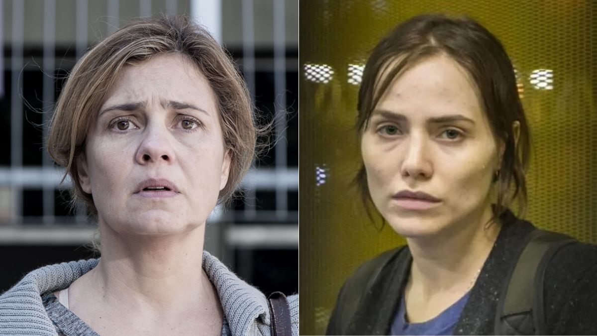 Montagem de fotos com Adriana Esteves em Justiça e Letícia Colin em Onde Está Meu Coração: lista de melhores séries Globoplay