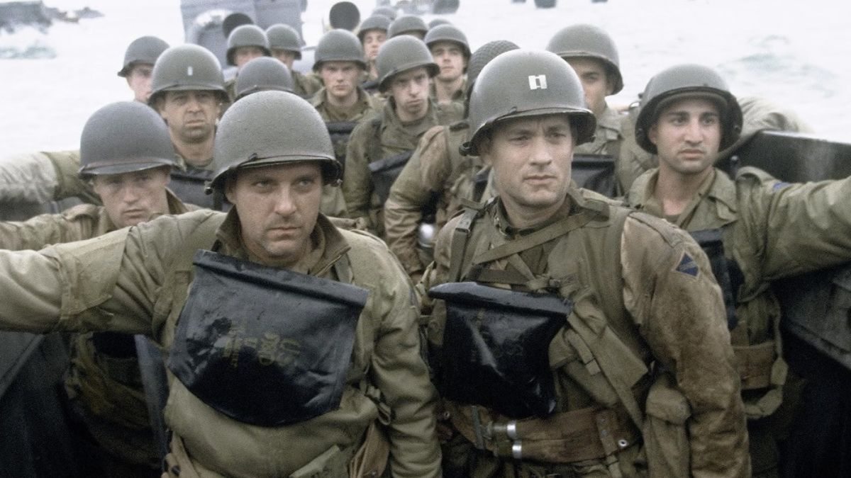 Cena de um dos melhores filmes de guerra: O Resgate do Soldado Ryan