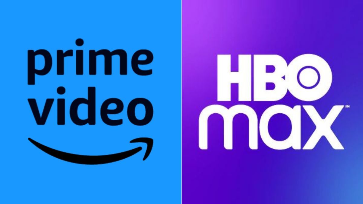 Imagens dos logotipos de Prime Video e HBO Max
