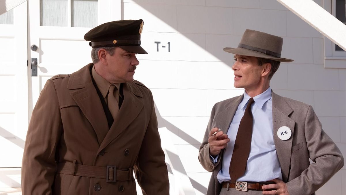 Matt Damon e Cillian Murphy em cena do elogiado filme Oppenheimer