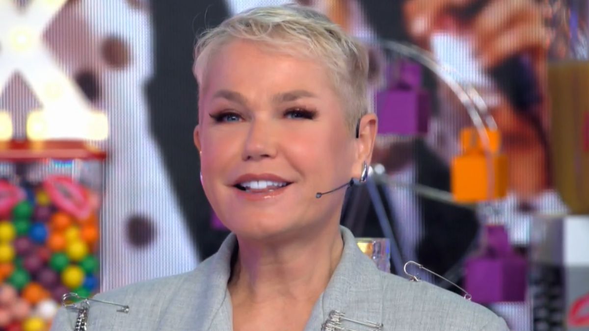 Xuxa Meneghel durante participação no Domingão com Huck