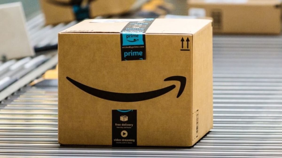 Caixa de entrega da Amazon para cliente Prime