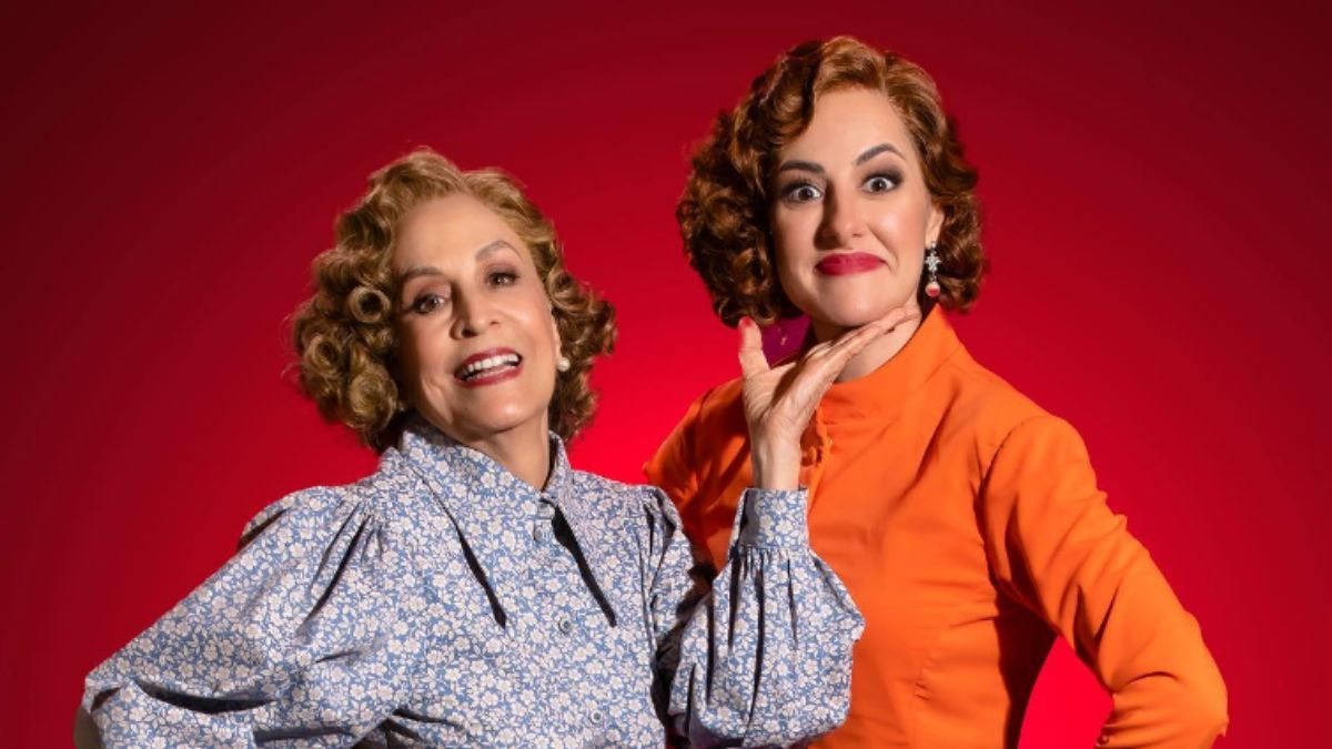 Stella Miranda e Giulia Nadruz em Funny Girl, em cartaz em São Paulo