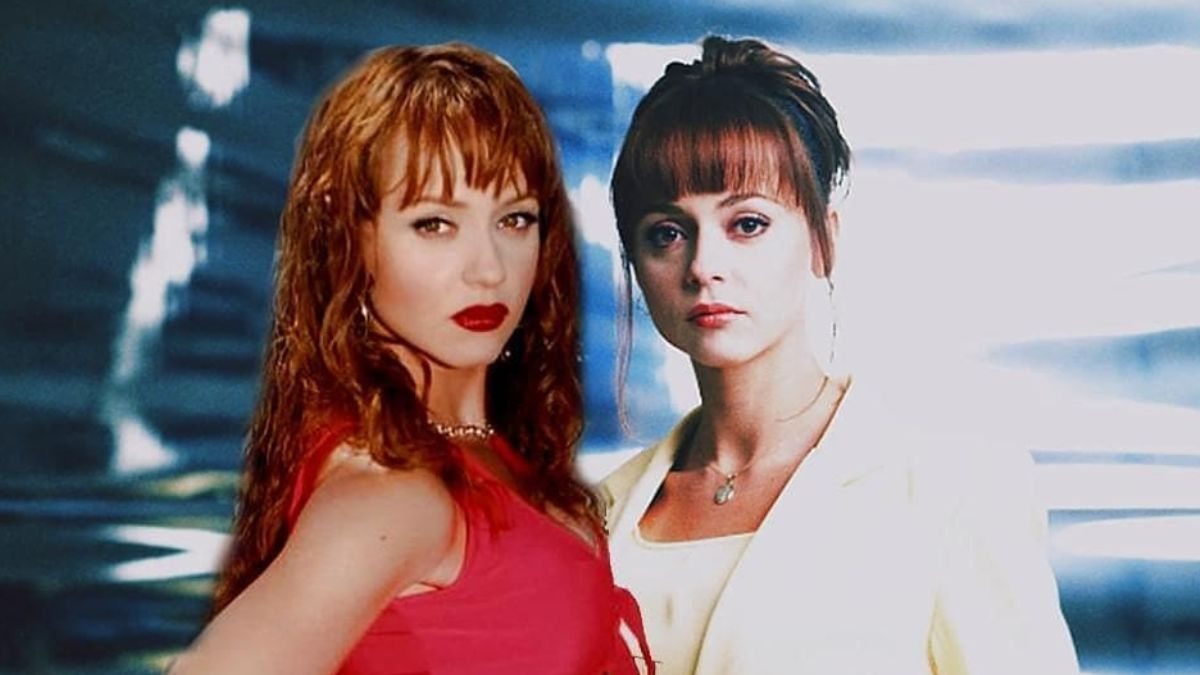 Gabriela Spanic como as gêmeas Vanessa e Virginia em A Intrusa, novela que estreia no Globoplay