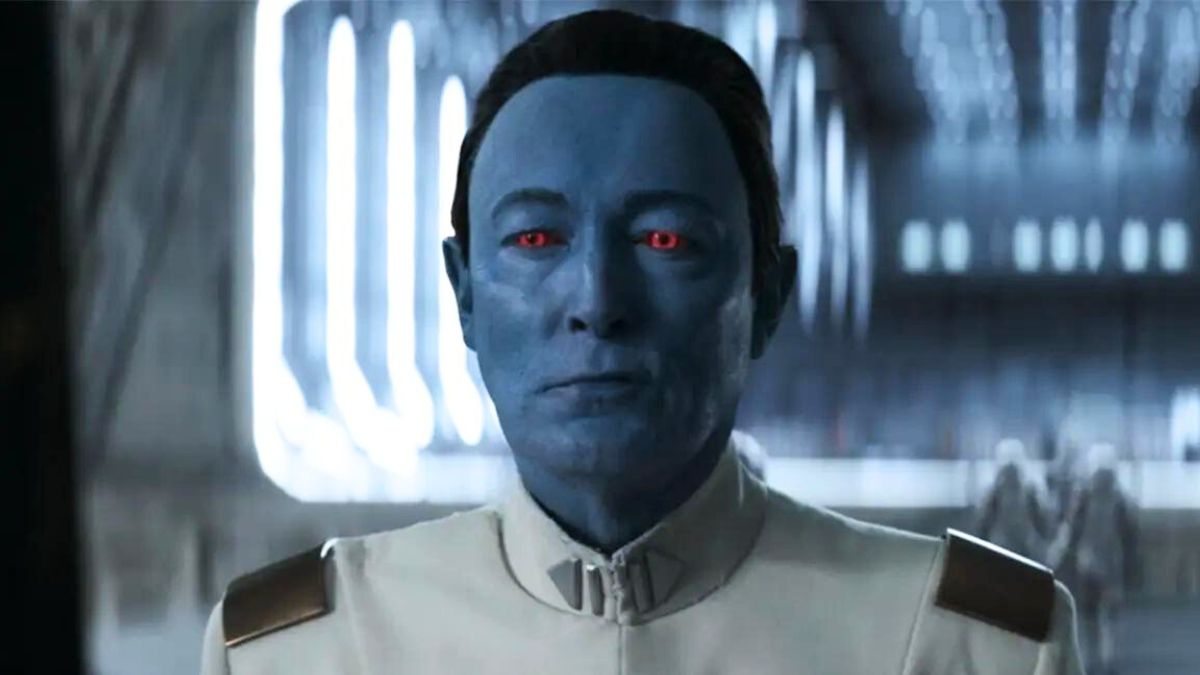 Lars Mikkelsen como Thrawn no episódio 6 de Ahsoka (Foto: Disney+)