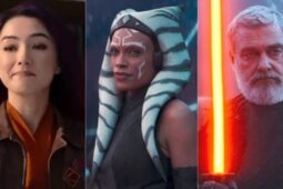 Sabine, Ahsoka e Baylan Skoll em cenas de Ahsoka, que entra na reta final