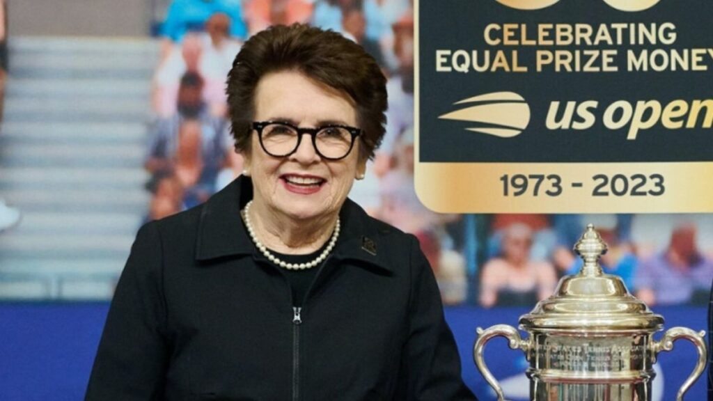 Billie Jean King hoje: imagem de março de 2023