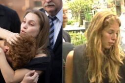 Suzane von Richthofen de Carla Diaz e a real no velório dos pais, em outubro de 2002