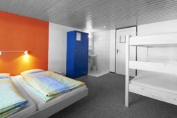 Quarto compartilhado de um hostel