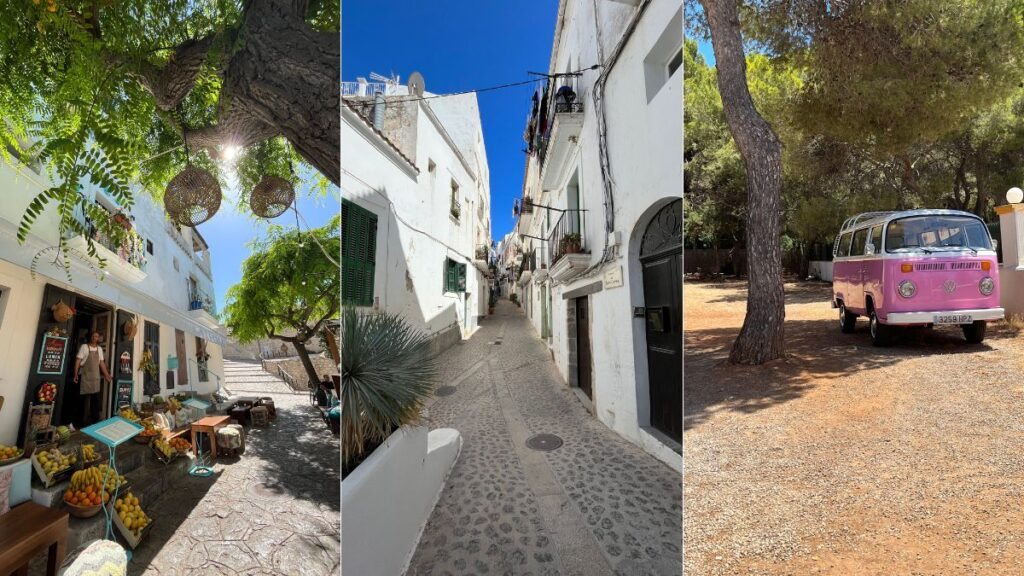 Fotos que mostram ruas de Ibiza