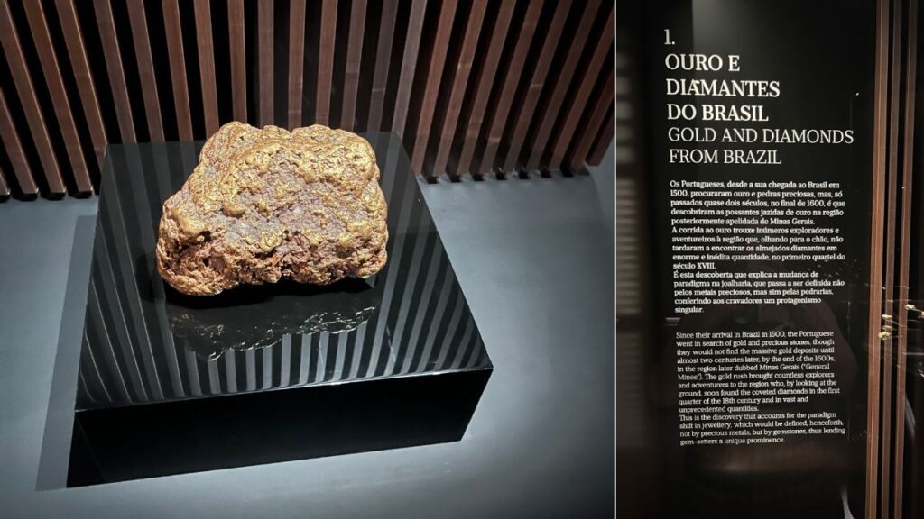 O ouro brasileiro exibido em museu de Lisboa