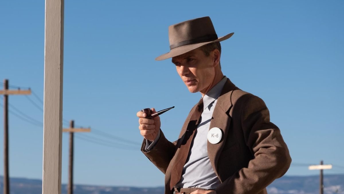 Cillian Murphy em Oppenheimer, filme que está disponível para alugar online no Prime Video