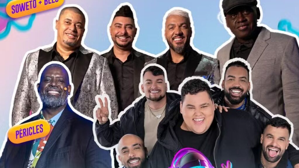 Fotos de quem vai fazer show na primeira festa do BBB 24, que acontece nesta quarta (10)