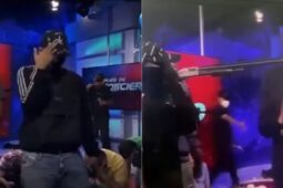 Imagens do Canal TC Televisión invadido por criminosos