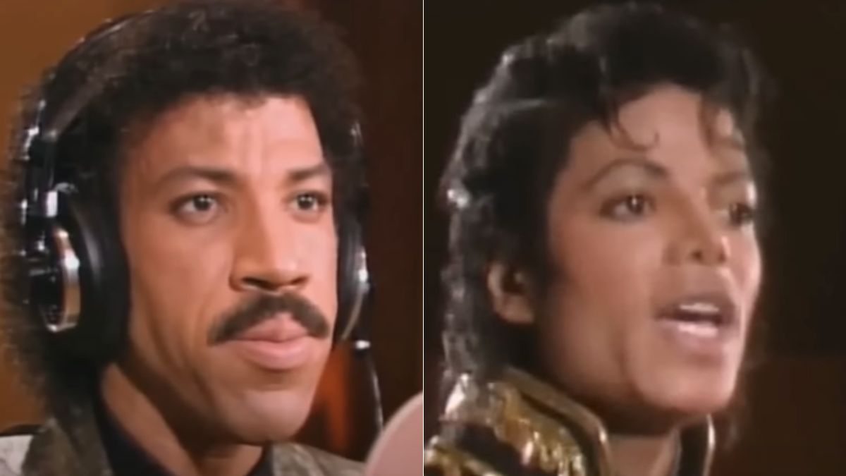 Lionel Richie e Michael Jackson, os compositores de We Are The World