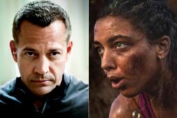 Imagens de Malvino Salvador em Negociador e Alice Carvalho em Cangaço Novo para ilustrar texto sobre 2ª temporada das séries