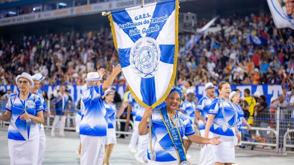 Acadêmicos do Tatuapé no ensaio técnico do Carnaval de SP 2024