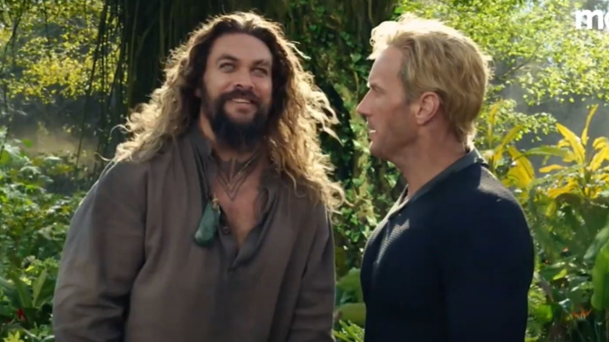 Aquaman (Jason) e Orm (Patrick Wilson) no filme que estreia na Max
