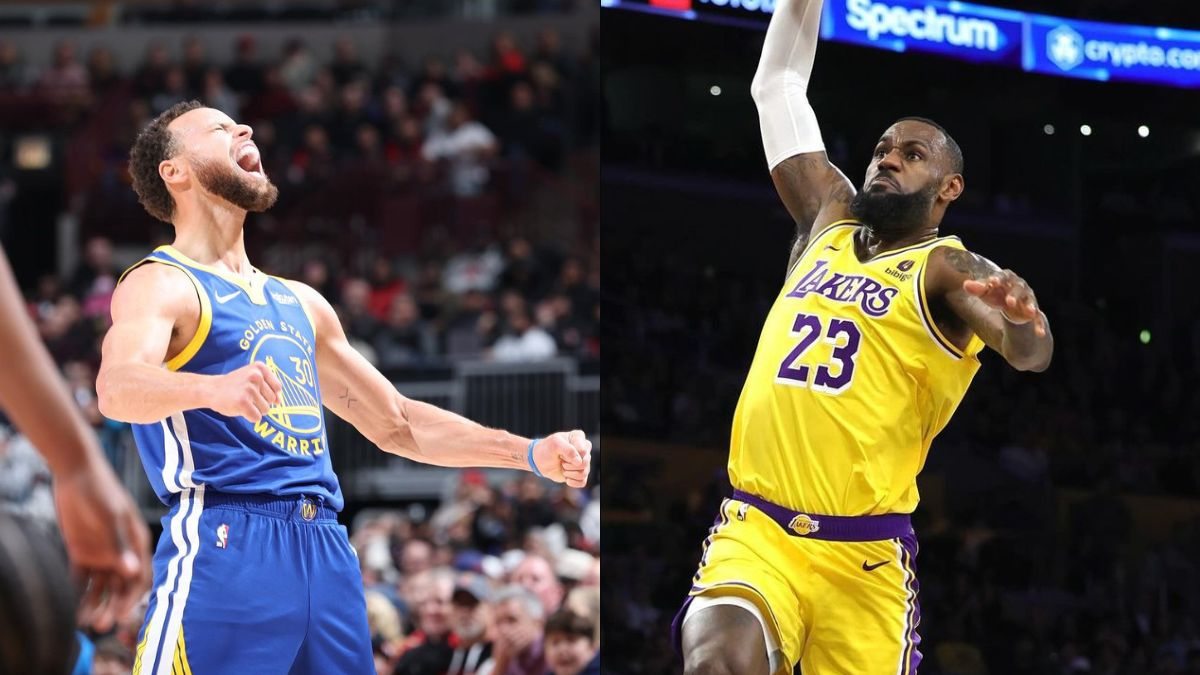 Stephen Curry e LeBron James se enfrentam em Warriors x Lakers, na NBA hoje (22)
