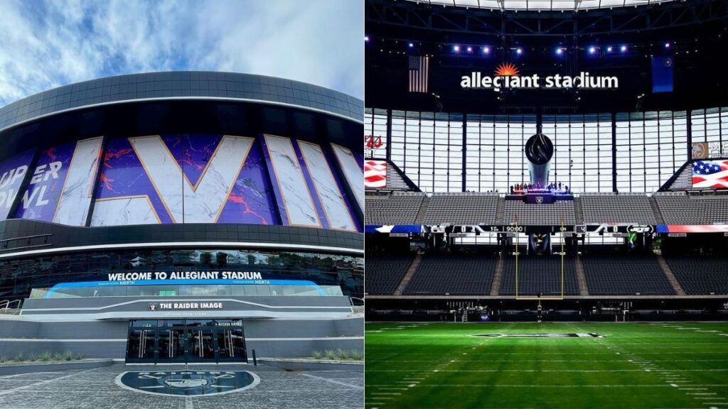 Fotos do Allegiant Stadium, palco do Super Bowl 2024