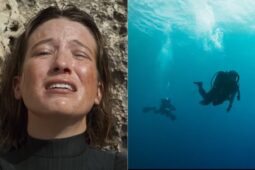 Sophie Lowe em cena de Sem Ar (The Dive), novo filme do Prime Video